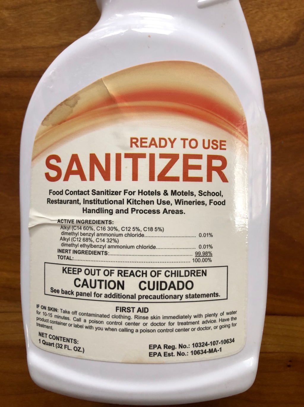 Food Safety – Surfaces and Equipment Sanitization